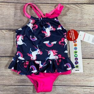 Whippette‎ Girls Swimsuit rainbows & unicorns NWT